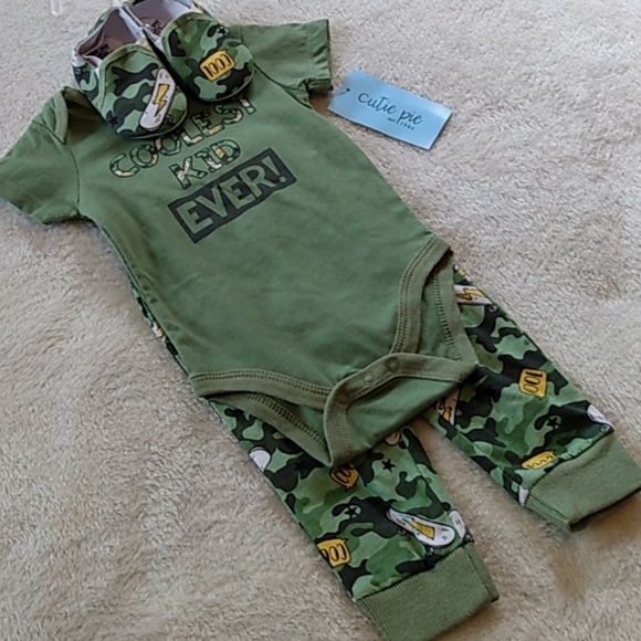 cutie pie Other - NWT Baby Boy 3-6 Months 3 Piece Set in Camo